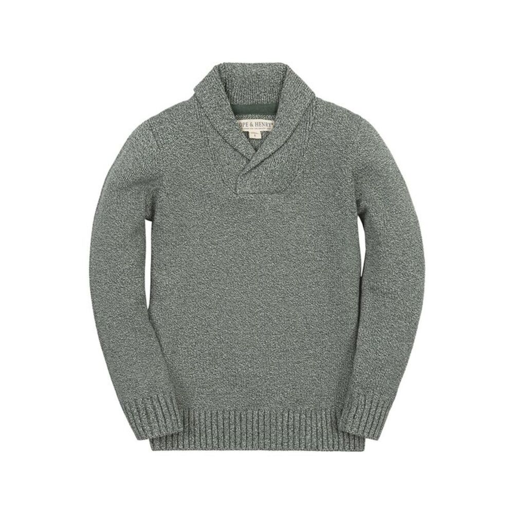 Hope & Henry Boys Organic Shawl Collar Sweater